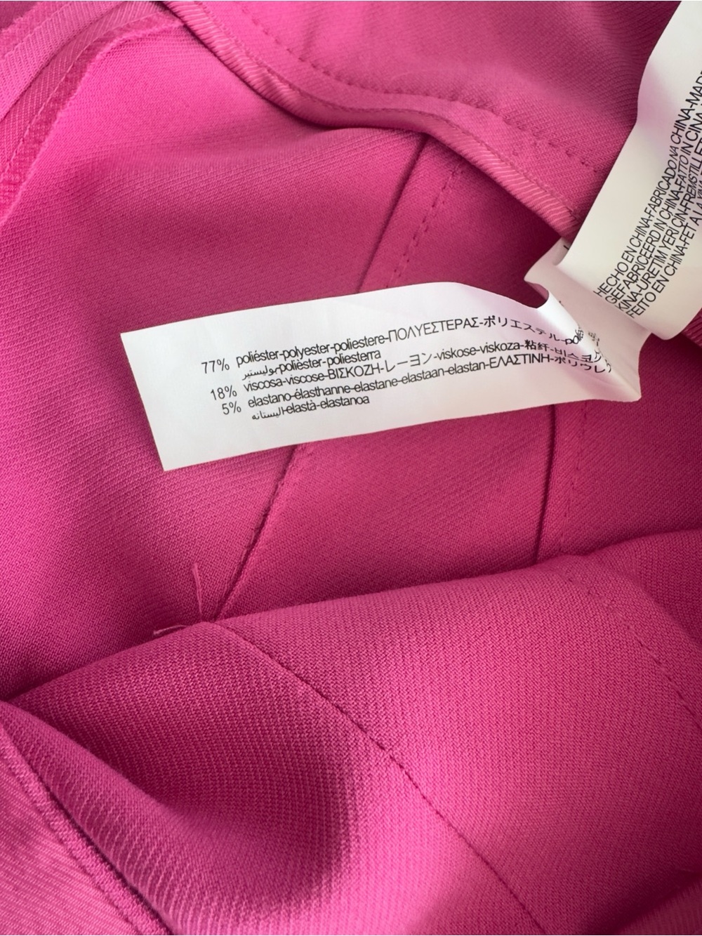 Zara Wide-Leg Trousers in Bright Pink - Picture 9 of 10